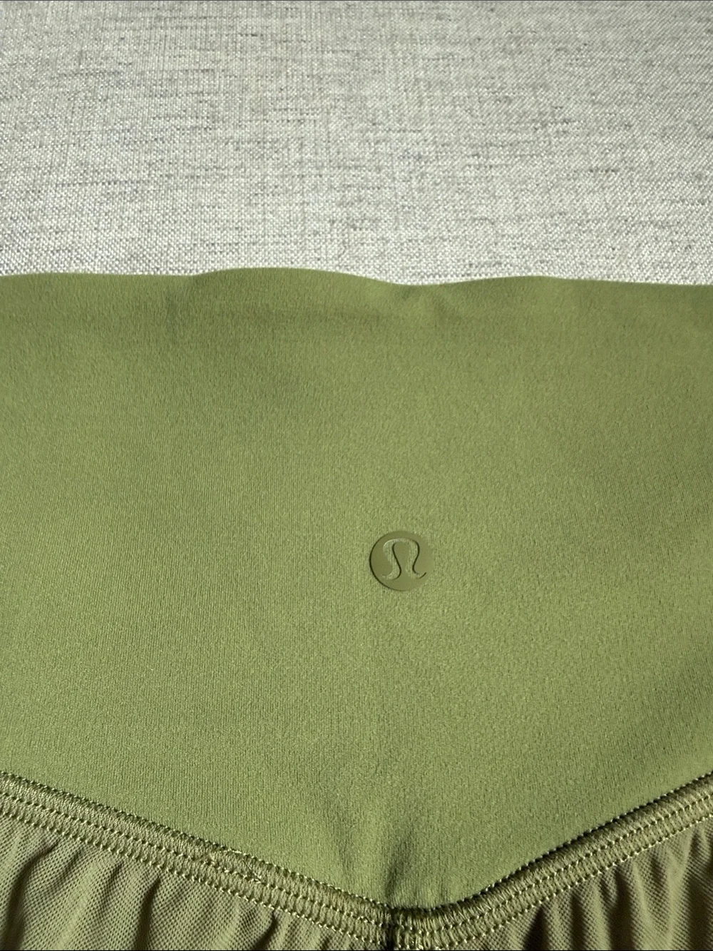 lululemon Bronze Green Lulu and mesh high waist yoga shorts - Picture 3 of 5